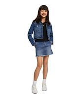 Calvin Klein Big Girls Short Sleeves Square Neck Ribbed T-shirt