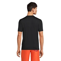 Lands' End Big & Tall Short Sleeve Upf 50 Swim Tee Rash Guard