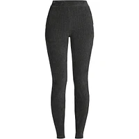 Lands' End Women's Sport Knit High Rise Corduroy Leggings