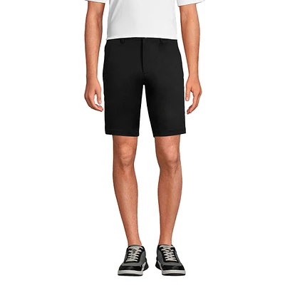 Lands' End Men's 9" Straight Fit Flex Performance Chino Golf Shorts