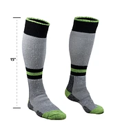 RefrigiWear Men's Cold Weather Moisture Wicking 15-Inch Knee Length Super Sock