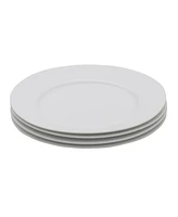 Fitz and Floyd Everyday Whiteware Classic Rim Salad Plate 4 Piece Set