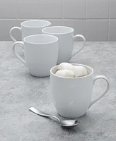 Fitz and Floyd Everyday Whiteware Coupe Mug 4 Piece Set