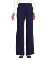 Lands' End Women's Starfish Mid Rise Wide Leg Pull On Pants