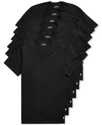 Polo Ralph Lauren Men's Classic-Fit V-Neck Undershirts, 5+ 1 Free Bonus Pack