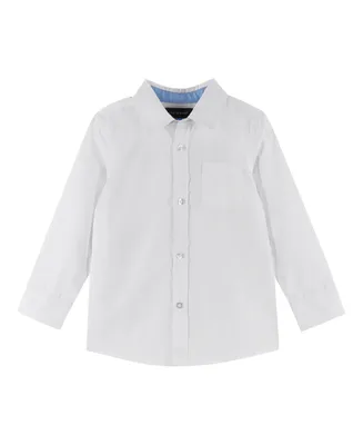 Toddler/Child Boys White Poplin Button-down Shirt