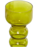 Novogratz Collection Glass Bubble Pillar Candle Holder, Set of 3