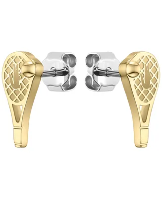 Lacoste Gold Tone Tennis Racket Earrings