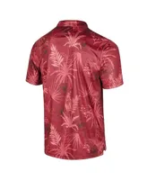 Men's Colosseum Crimson Oklahoma Sooners Big and Tall Palms Polo Shirt