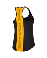 Women's Colosseum Black Iowa Hawkeyes 10 Days Racerback Scoop Neck Tank Top