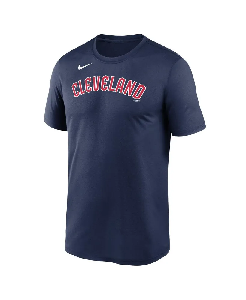Men's Nike Navy Cleveland Guardians New Legend Wordmark T-shirt