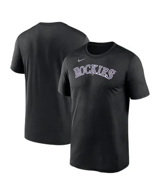 Men's Nike Black Colorado Rockies New Legend Wordmark T-shirt