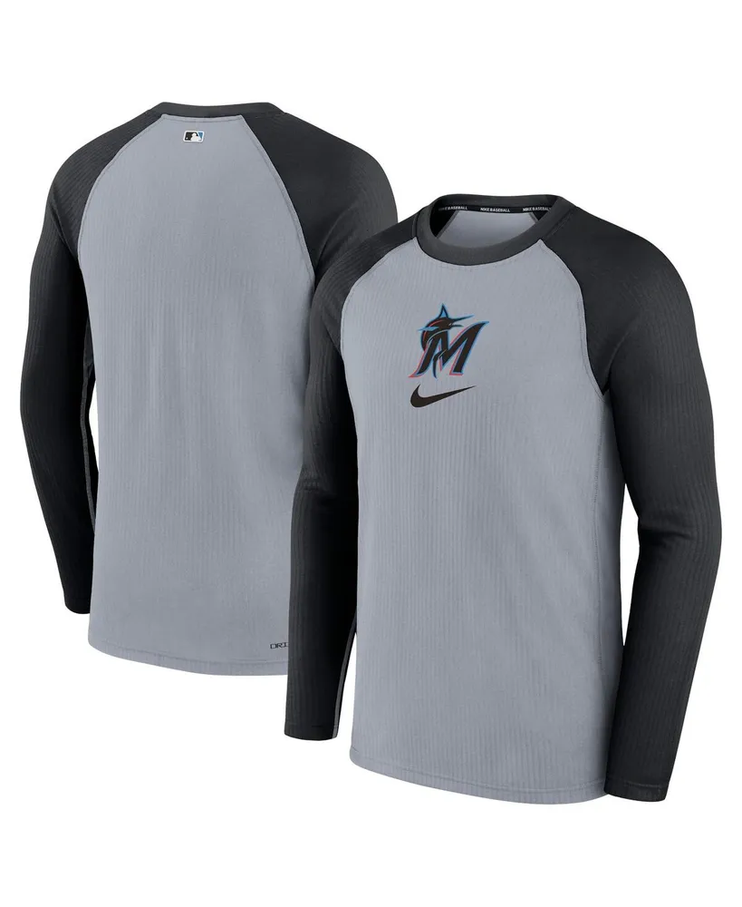 Lids Milwaukee Brewers Nike Game Authentic Collection Performance Raglan Long  Sleeve T-Shirt - Gray/Navy