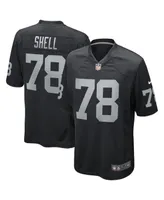 Men's Nike Art Shell Black Las Vegas Raiders Game Retired Player Jersey