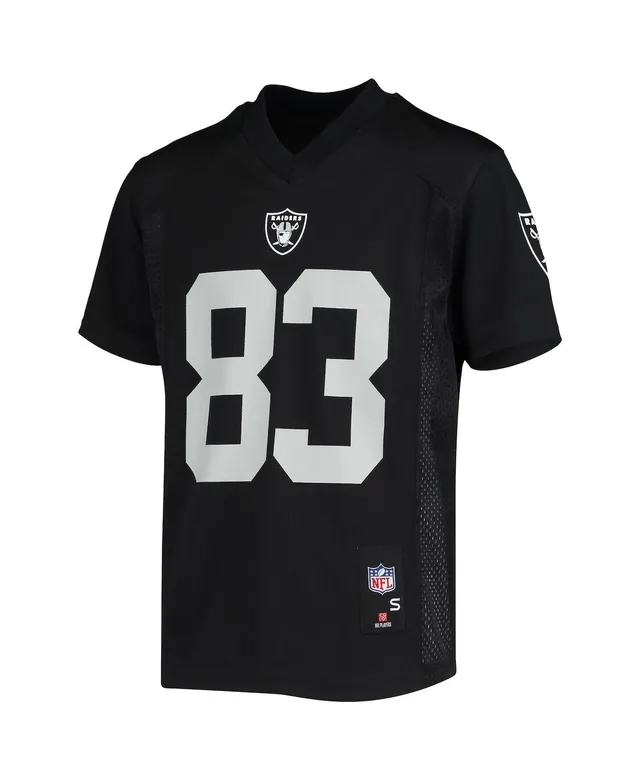 Outerstuff Preschool Josh Jacobs Black Las Vegas Raiders Replica Player Jersey