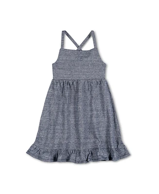 Hope & Henry Toddler Girls Organic Cotton Sleeveless Knit Flounce Sundress