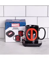 Uncanny Brands Marvel Deadpool Mug Warmer with Mug – Keeps Your Favorite Beverage Warm - Auto Shut On/Off