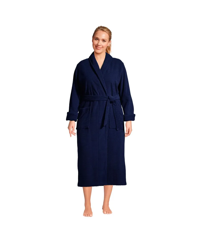 Liz Claiborne Womens Long Sleeve Long Length Plush Robe - JCPenney