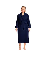 Lands' End Plus Cotton Terry Long Spa Bath Robe