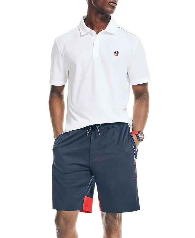 Nautica Men's Competition Classic Fit Colorblocked Performance 9 Shorts