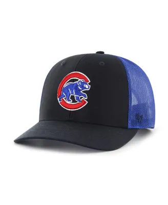 Men's '47 Brand Navy Chicago Cubs Secondary Trucker Snapback Hat