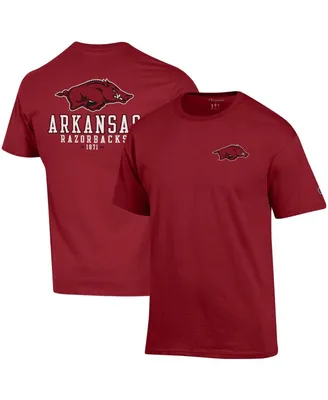 Men's Champion Cardinal Arkansas Razorbacks Stack 2-Hit T-shirt