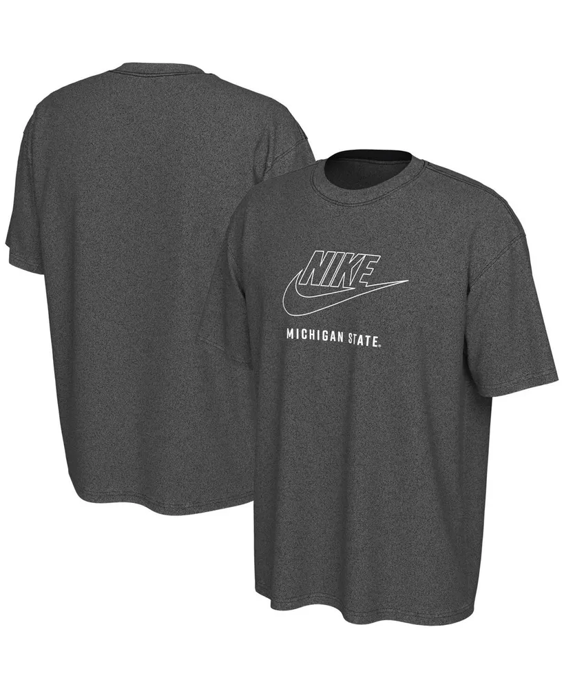 Men's Nike Charcoal Michigan State Spartans Washed Max90 T-shirt