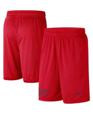 Men's Nike Scarlet Ohio State Buckeyes Performance Mesh Shorts