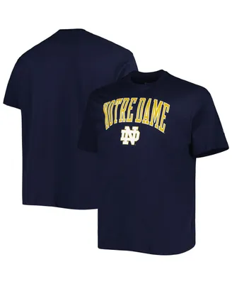 Men's Champion Navy Notre Dame Fighting Irish Big and Tall Team Arch Over Wordmark T-shirt