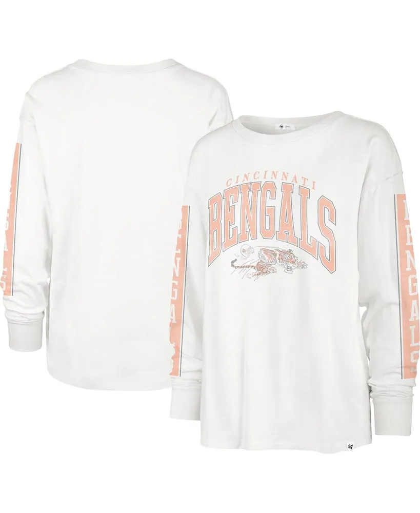 Women's '47 White San Francisco 49ers Statement-Long Sleeve T