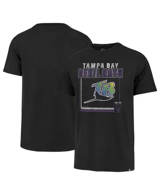Men's '47 Brand Black Tampa Bay Rays Borderline Franklin T-shirt
