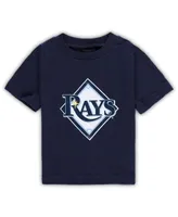 Infant Boys and Girls Navy Tampa Bay Rays Team Crew Primary Logo T-shirt