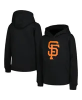 Big Boys and Girls Black San Francisco Giants Team Primary Logo Pullover Hoodie