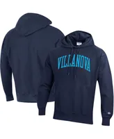 Men's Champion Navy Villanova Wildcats Team Arch Reverse Weave Pullover Hoodie