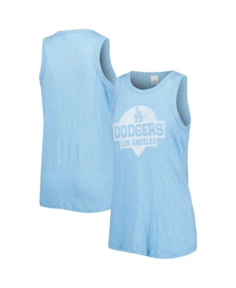 Women's Soft As A Grape Royal Los Angeles Dodgers Tri-Blend Tank Top