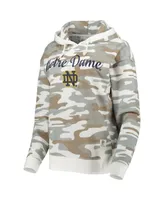 Women's Pressbox Camo Notre Dame Fighting Irish San Pablo Pullover Hoodie