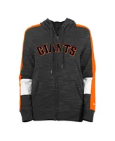 Women's New Era Black San Francisco Giants Colorblock Full-Zip Hoodie