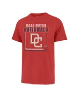 Men's '47 Brand Red Washington Nationals Borderline Franklin T-shirt