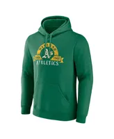 Men's Majestic Kelly Green Oakland Athletics Utility Pullover Hoodie