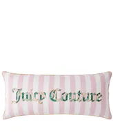 Juicy Couture Silver-Tone Rhinestone Decorative Pillow, 16" x 36"