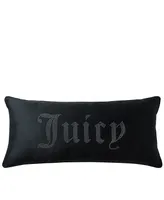 Juicy Couture Silver-Tone Rhinestone Decorative Pillow, 16" x 36"