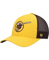 Men's '47 Brand Gold San Diego Padres Secondary Trucker Snapback Hat