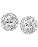 Diamond Double Halo Stud Earrings (2-1/4 ct. t.w.) in 14k White Gold