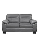 White Label Croydon 67" Leather Loveseat