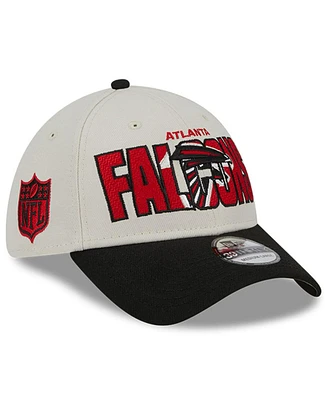 Men's New Era Stone, Black Atlanta Falcons 2023 Nfl Draft 39THIRTY Flex Hat