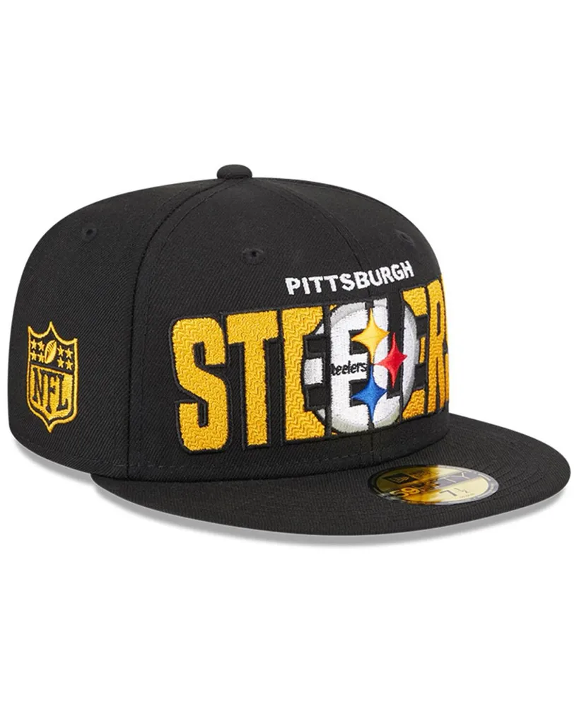 Men's New Era Black/Gold Pittsburgh Steelers 2022 NFL Draft On Stage  59FIFTY Fitted Hat