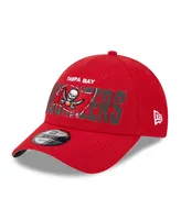 Men's New Era Red Tampa Bay Buccaneers 2023 Nfl Draft 9FORTY Adjustable Hat