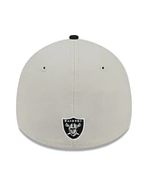 Men's New Era Stone, Black Las Vegas Raiders 2023 Nfl Draft 39THIRTY Flex Hat