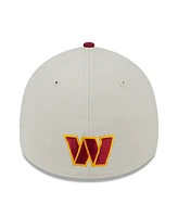 Men's New Era Stone, Burgundy Washington Commanders 2023 Nfl Draft 39THIRTY Flex Hat