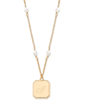 brook & york 14K Gold-Plated Quincy Personalized Initial Pendant - Gold